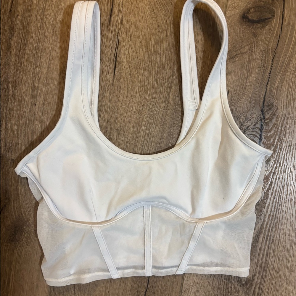 ALO mesh corset tank